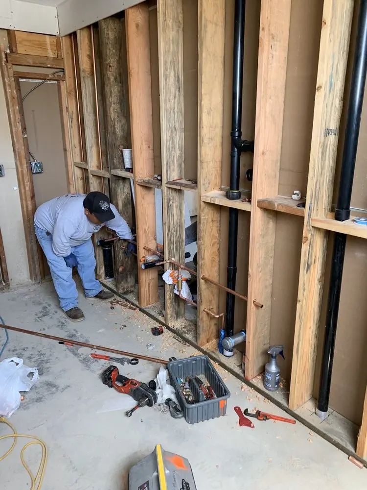 Commercial rough-in plumbing for Water Heater Replacement in Glen Echo